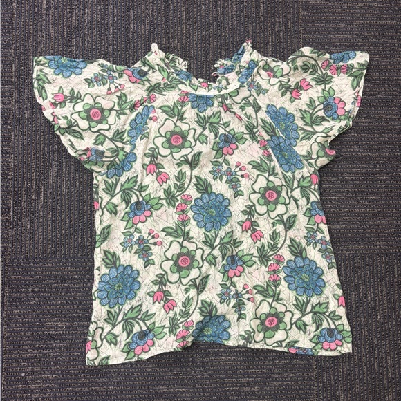 Banjanan Multicolor Floral Ruffle Blouse - Picture 3 of 4